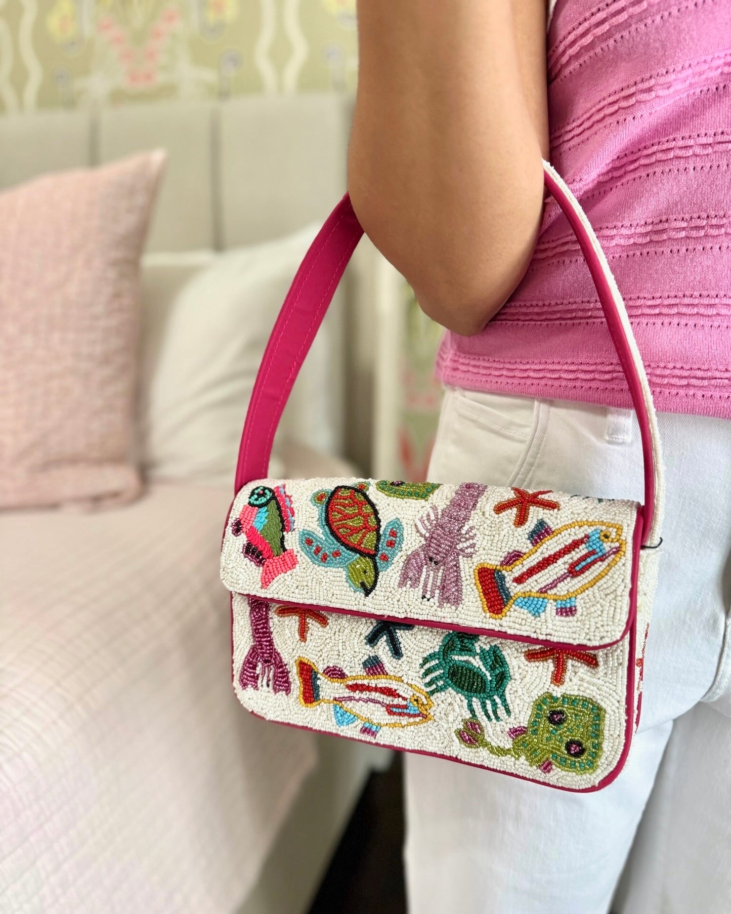 Underwater Tales Beaded Bag
