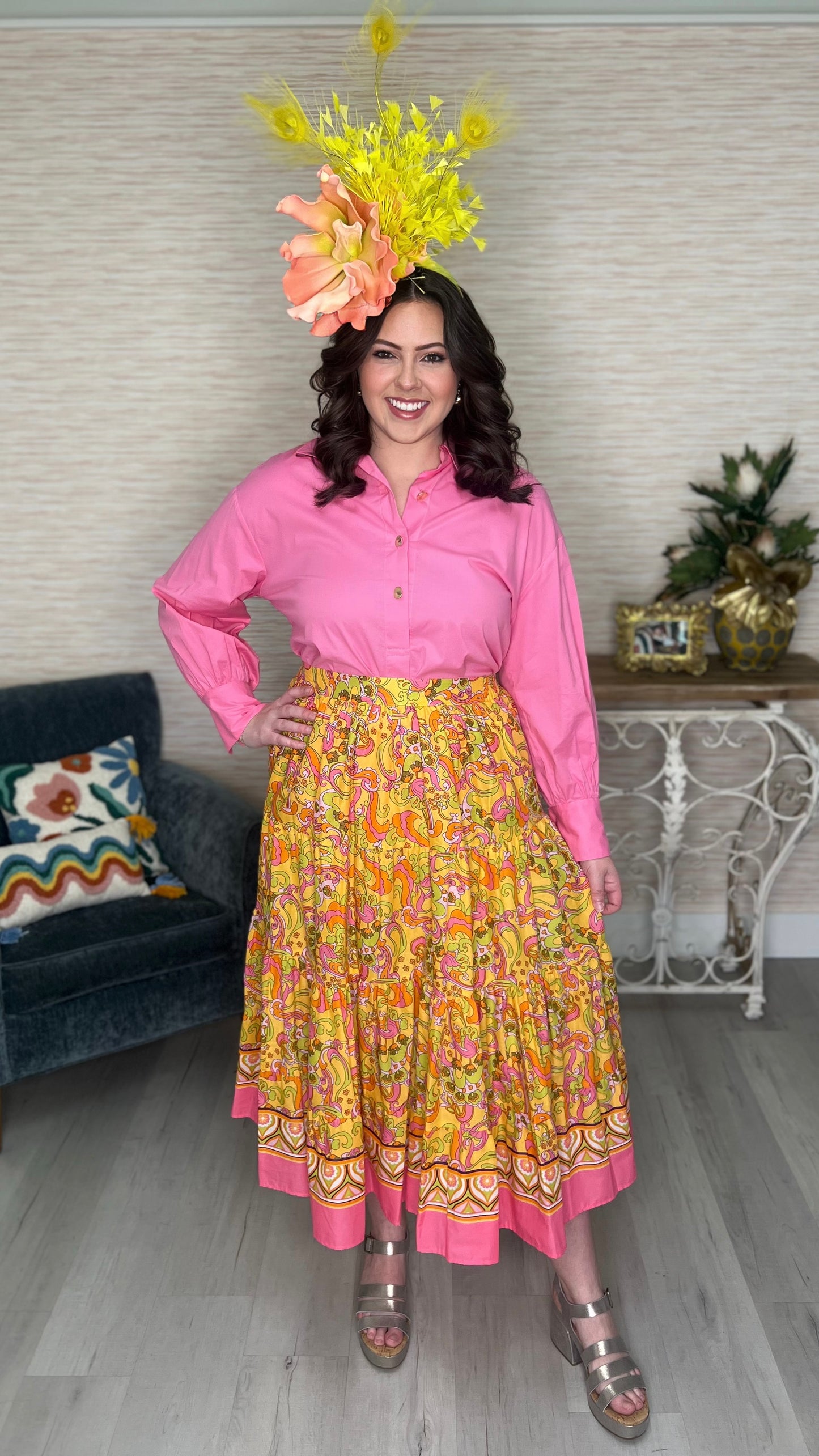 Ivy Jane Paisley Sunrise Skirt