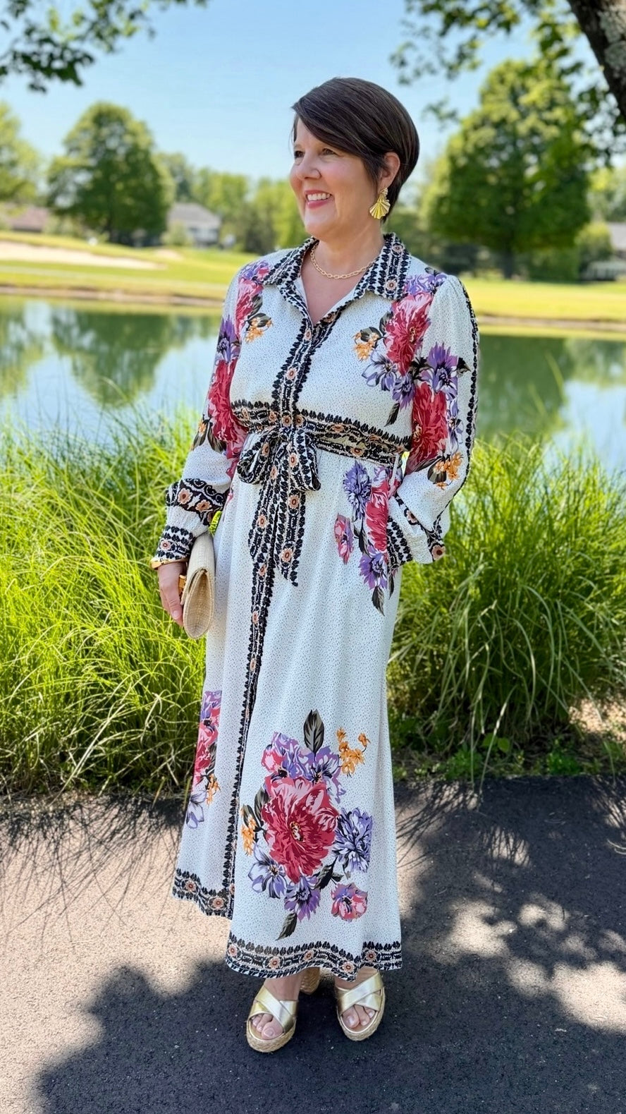 Tolani Andie Dress - Stainglass
