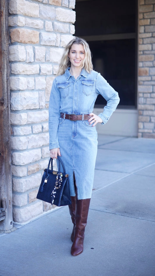 Dear John Lulu Denim Dress - Monterey