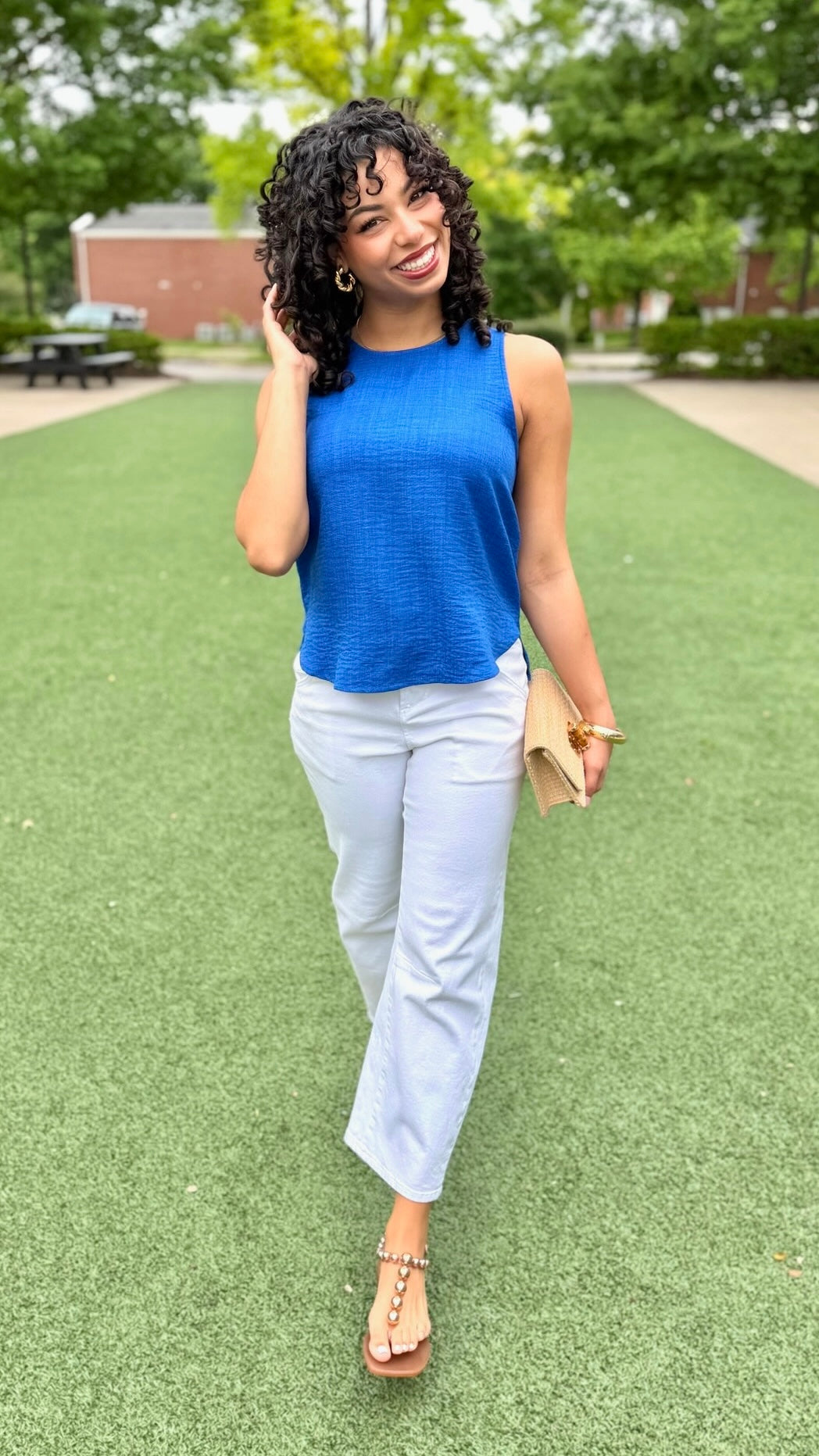 Joyce Sleeveless Top - Royal