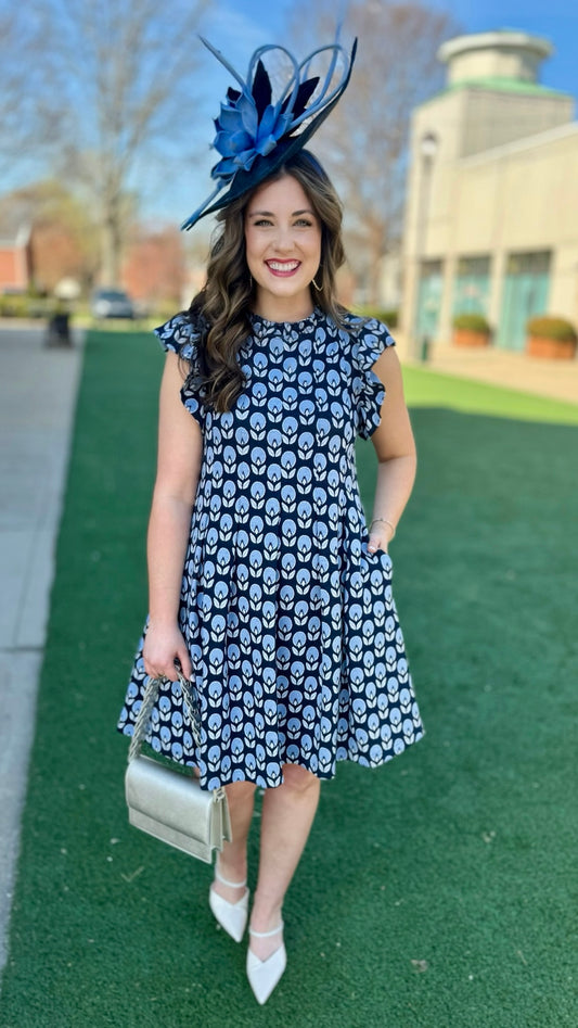 Ivy Jane Knit & Tucked Dress - Tulip