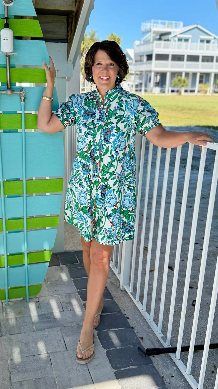 Uncle Frank Pintucked Dress - Floral