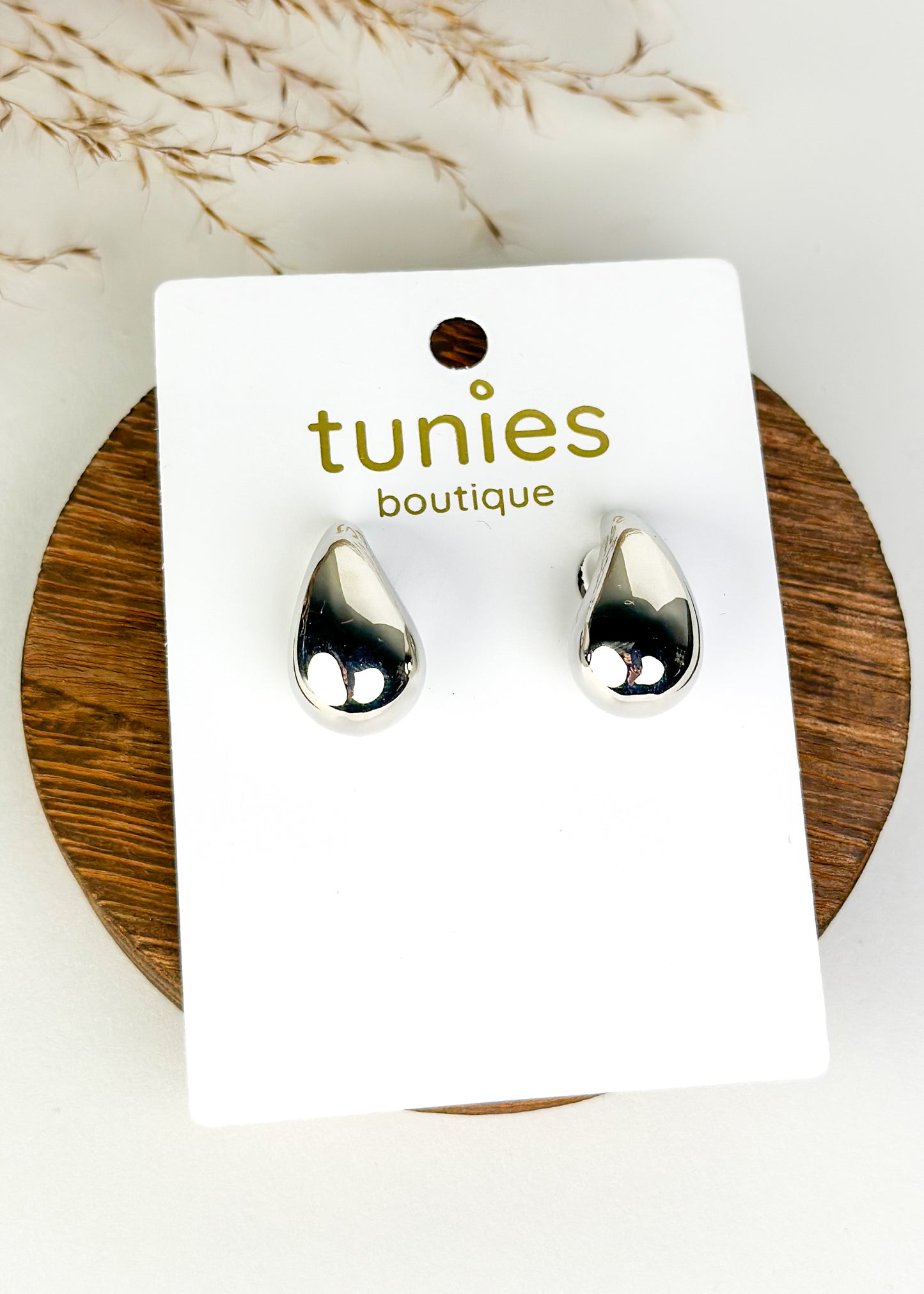 Small Raindrop Earrings - Silver