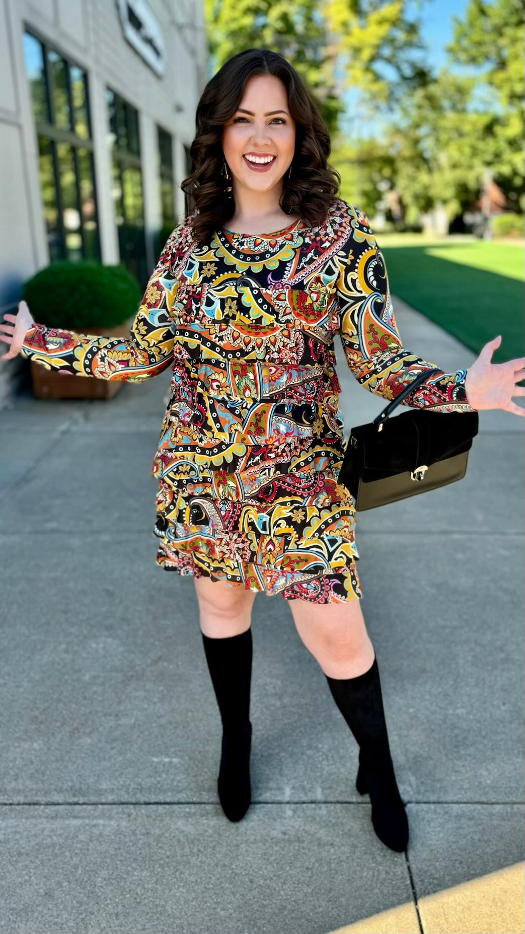 Isle La Dee Da Long Sleeve Cha Cha Dress