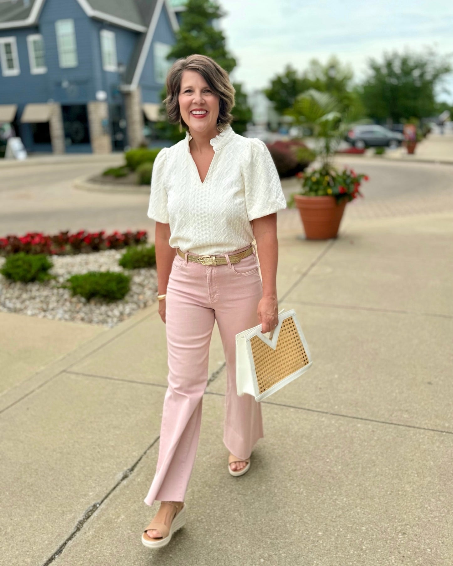 Gold Skinny Leather Belt