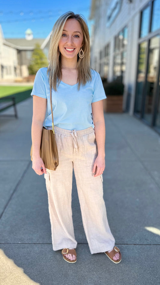 Dear John Madelyn Jersey Tee - Glacier