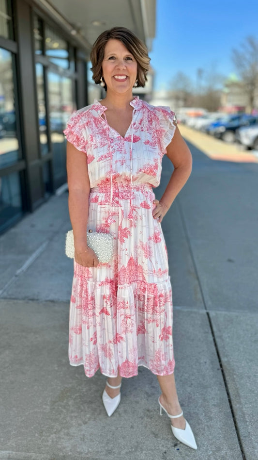 Countryside Midi Dress - Pink