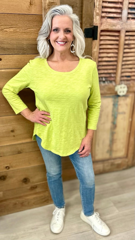 Habitat Cotton Slub Hi Lo TShirt - Daiquiri