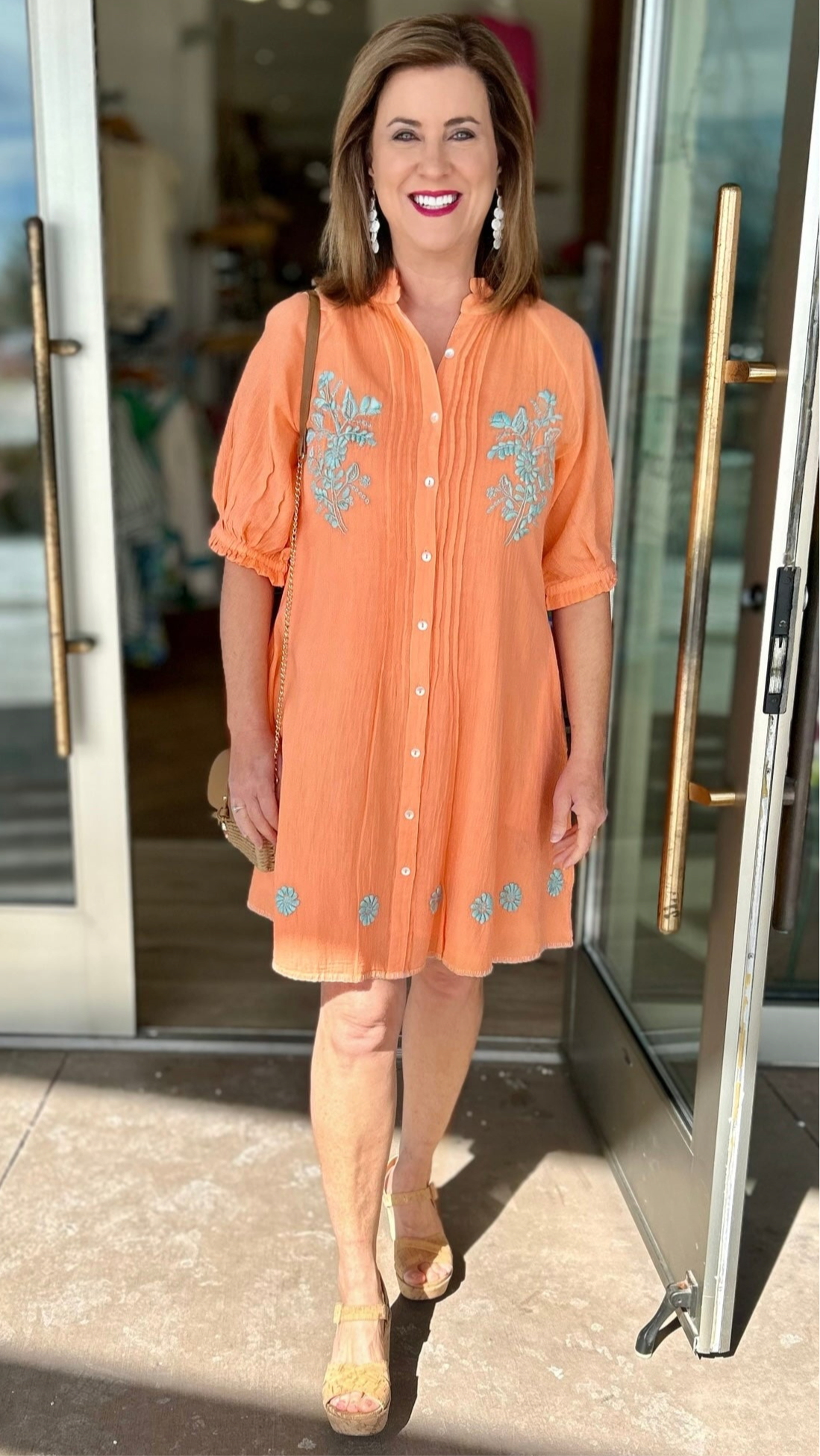 Ivy Jane Picture Day Dress - Coral