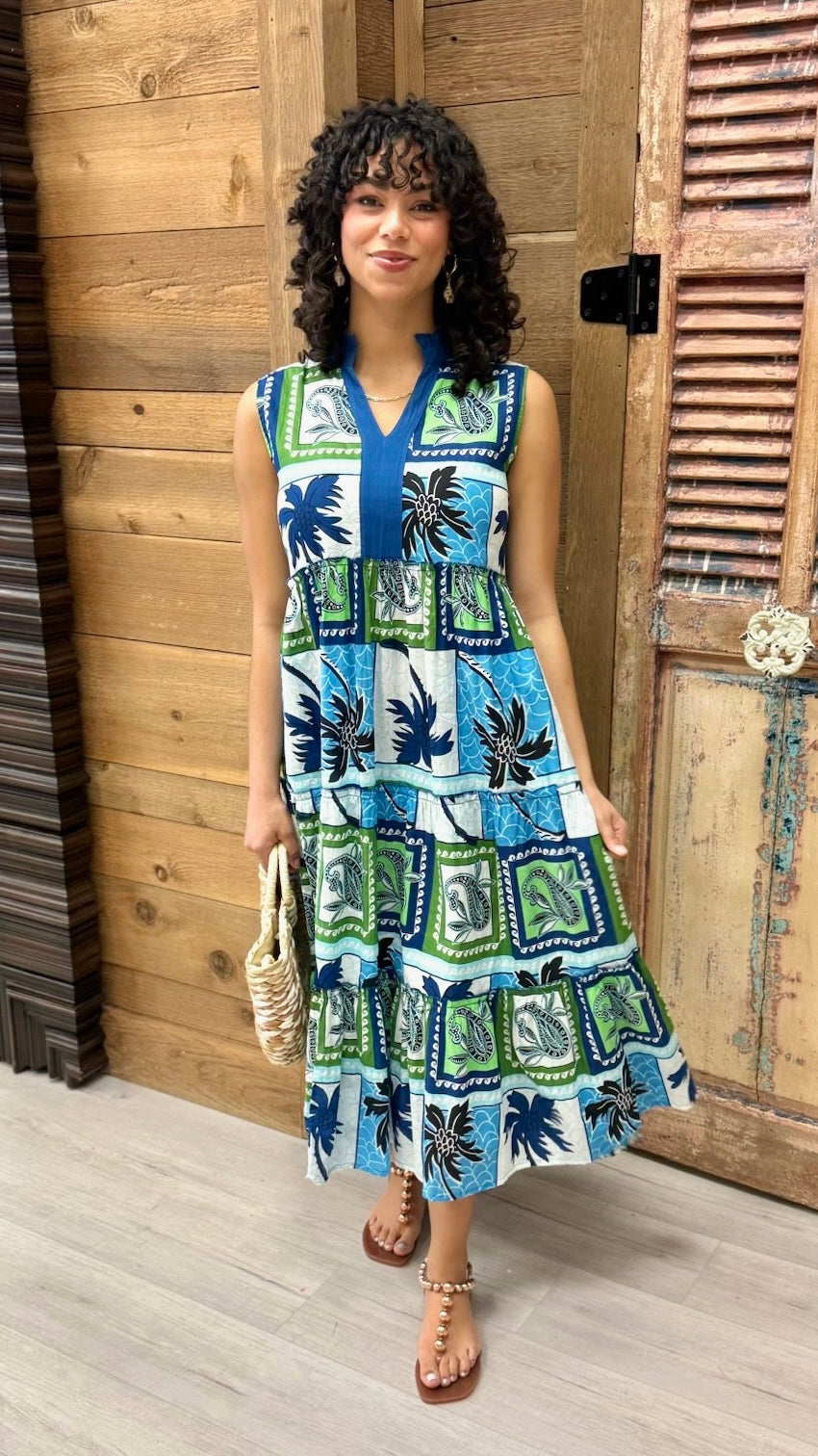 Angelika Midi Dress - Lagoon