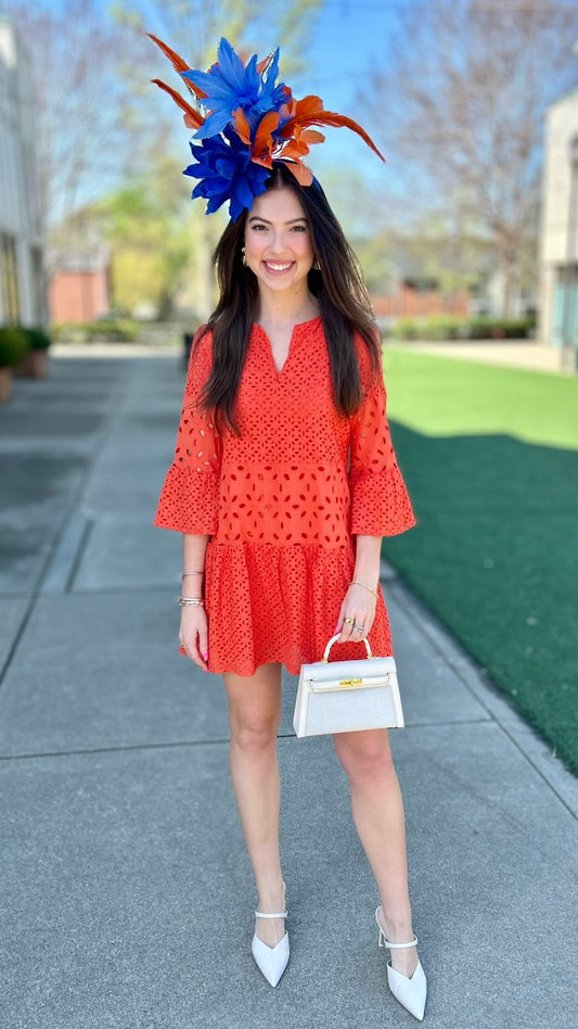 Tyler Boe Isla Eyelet Tunic Dress - Tiger Lily