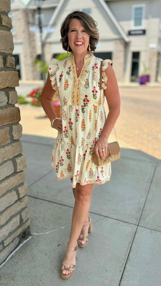 Vanilla Mix Posie Dress