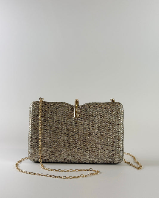 Straw Fold Over Clamp - Gold