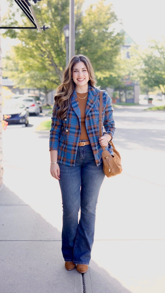 Renee Plaid Blazer