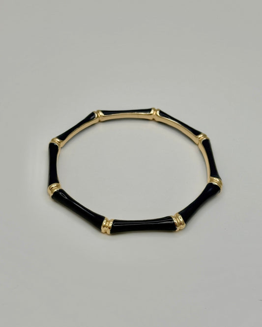 Navy Bamboo Bangle