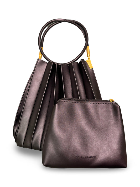 Scallop Shoulder Bag - Black