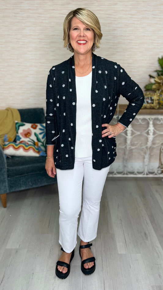 Habitat Dotty Cardigan - Black