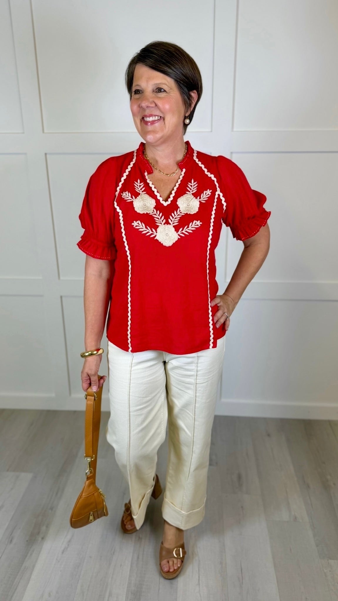 Sister Mary Dana Top - Red
