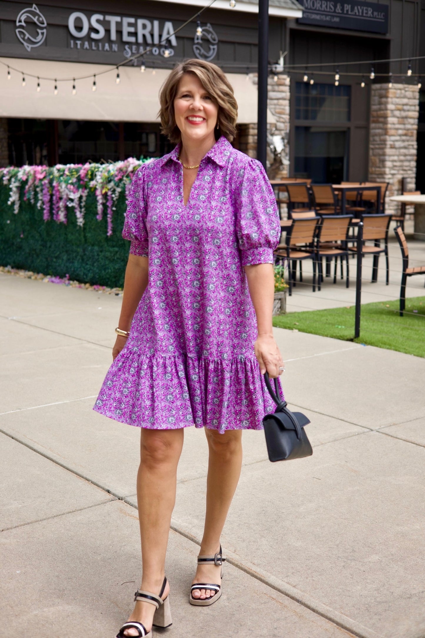 Jude Connally Tierney Melody Ditsy Amethyst Dress