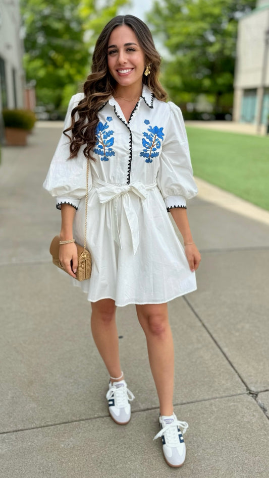 Southern Charm Tie Waist Dress