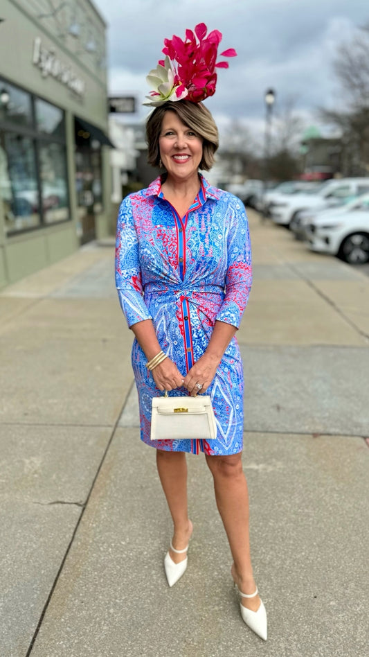 Gretchen Scott Twist & Shout Dress - Blues