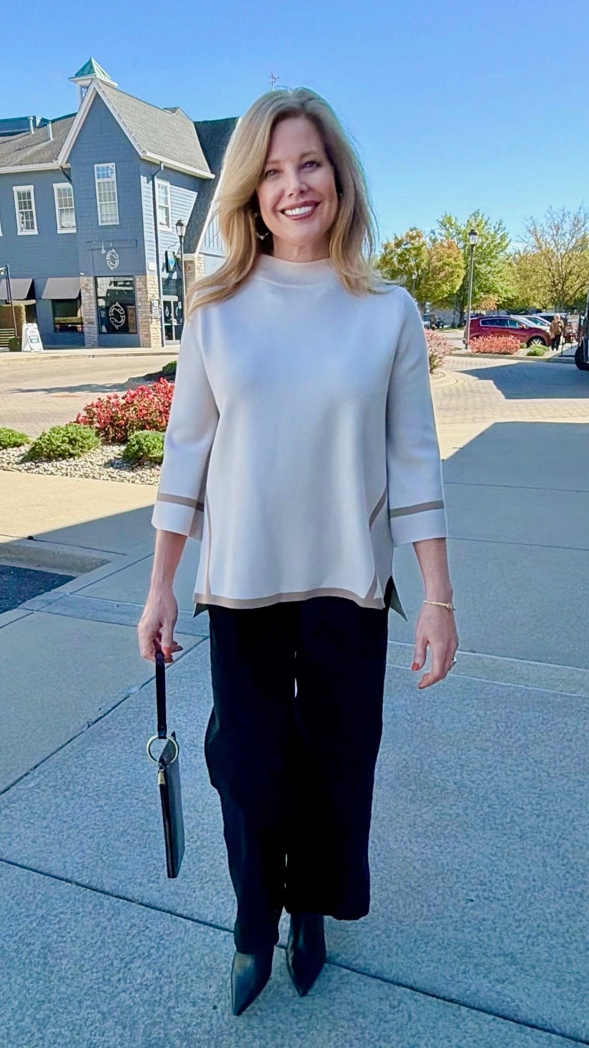 Serene Mock Neck Sweater - Taupe
