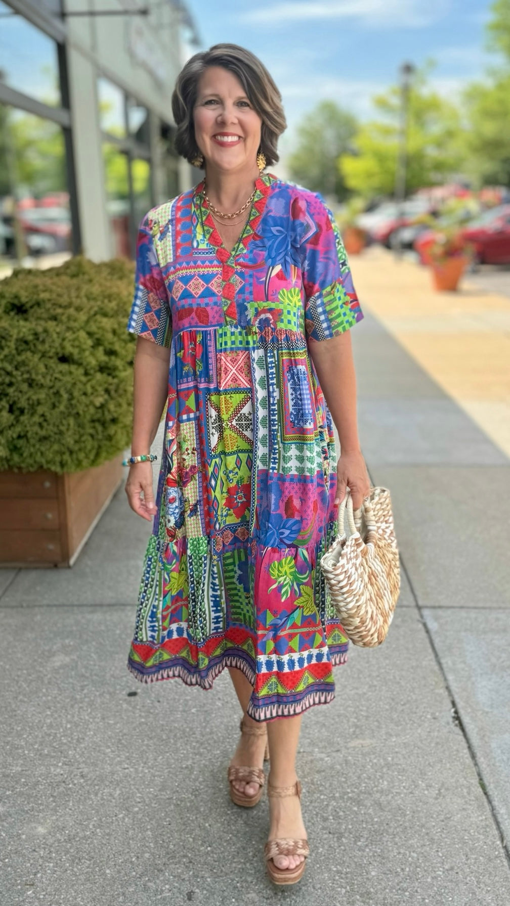 Vivone Midi Dress - Lime