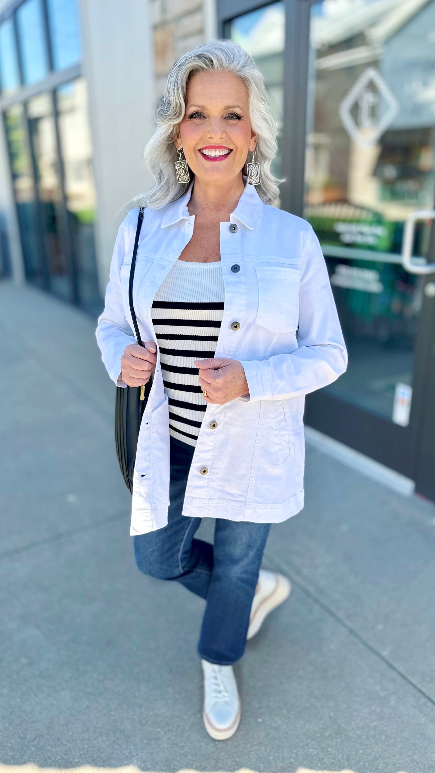 Habitat White Boyfriend Jacket