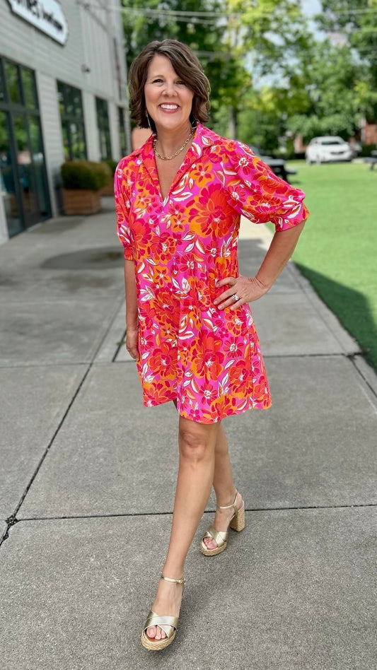 Jude Connally Emerson Dress - Peony Dream Pink