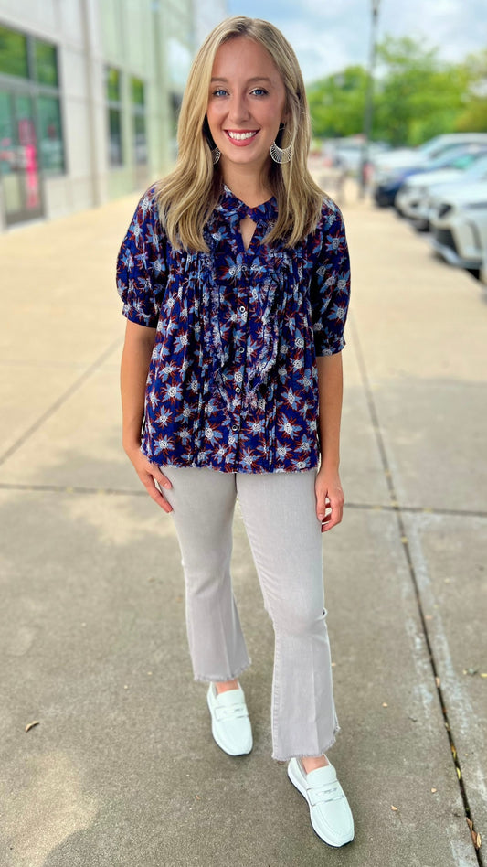 Ivy Jane American Dream Ruffled Button Up