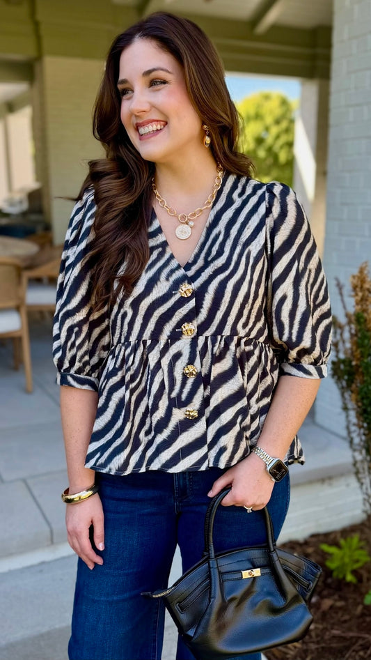 Aurelia Print Top