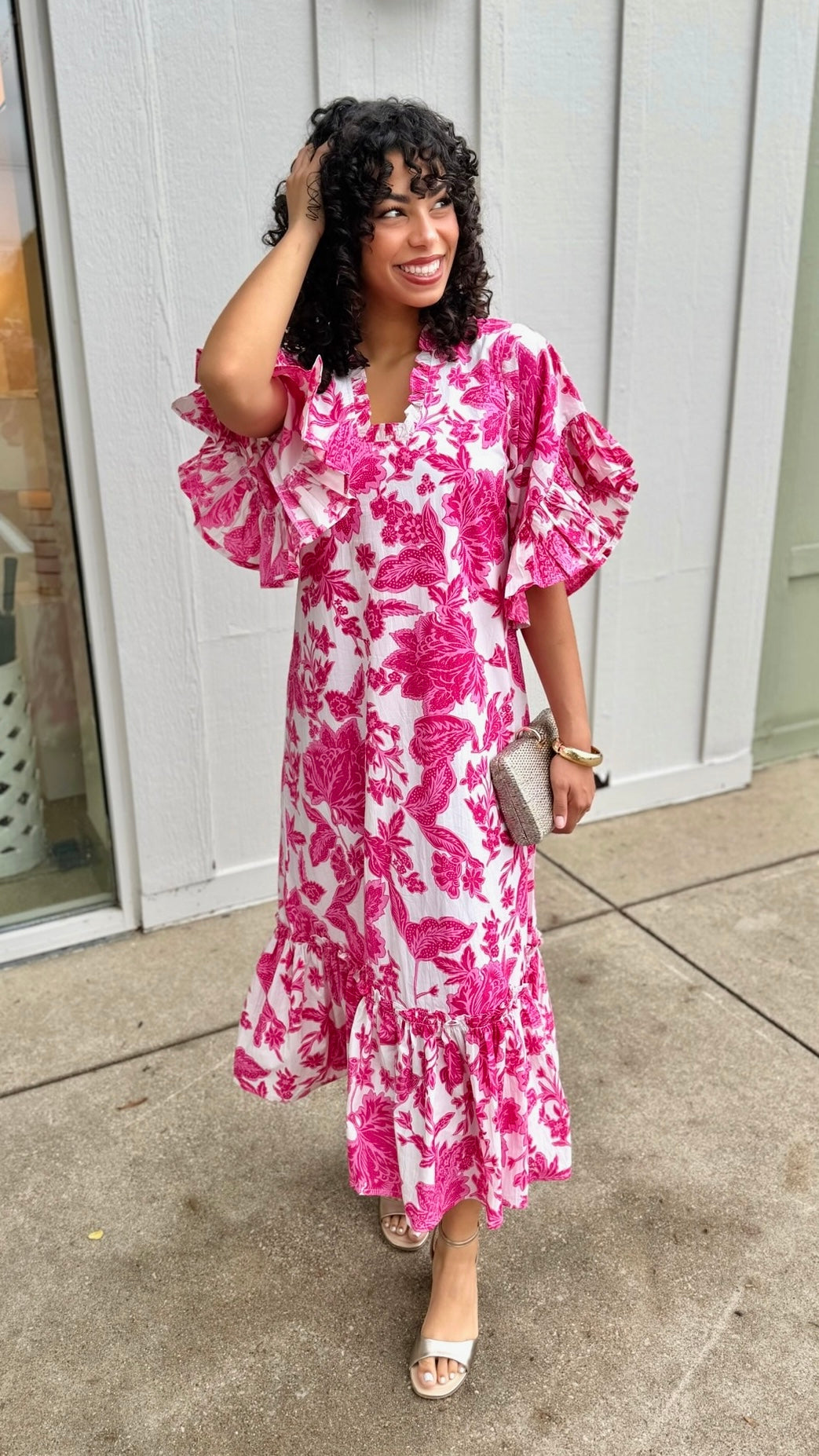 Soleil Dress - Pink Gordes