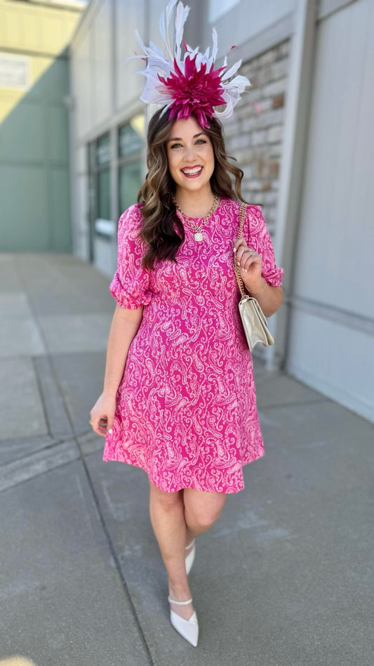 Tyler Boe Fran Dress - Fuchsia