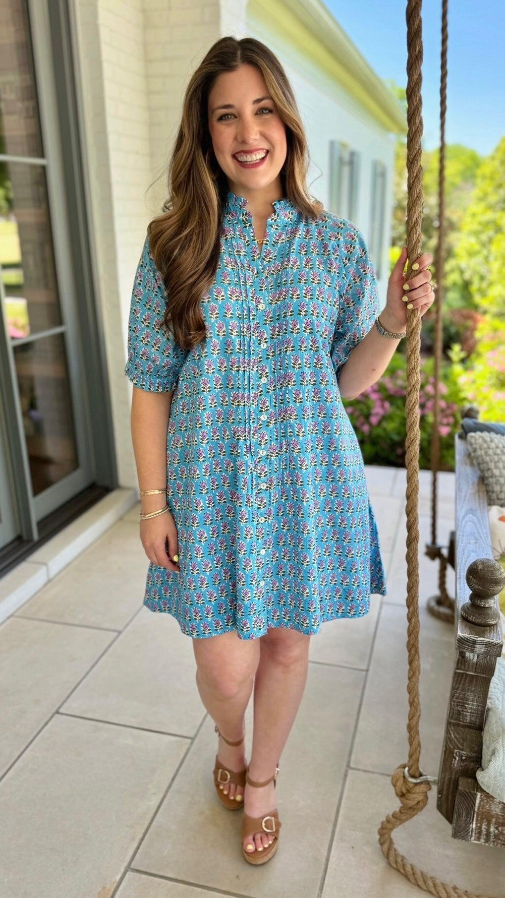Uncle Frank Shirtdress - Blue