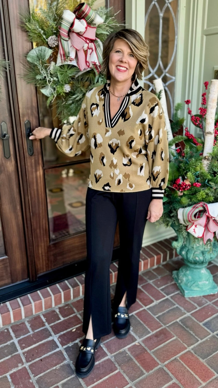 Emily McCarthy Brushed Cheetah Sweater