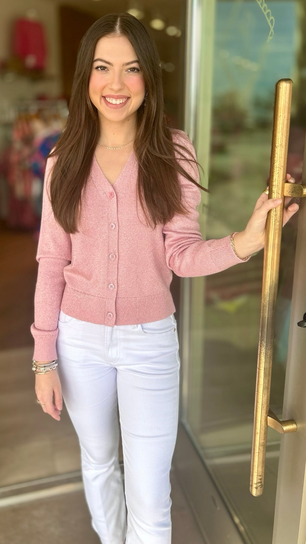 Michael Stars Ruiz Cardigan - Lychee