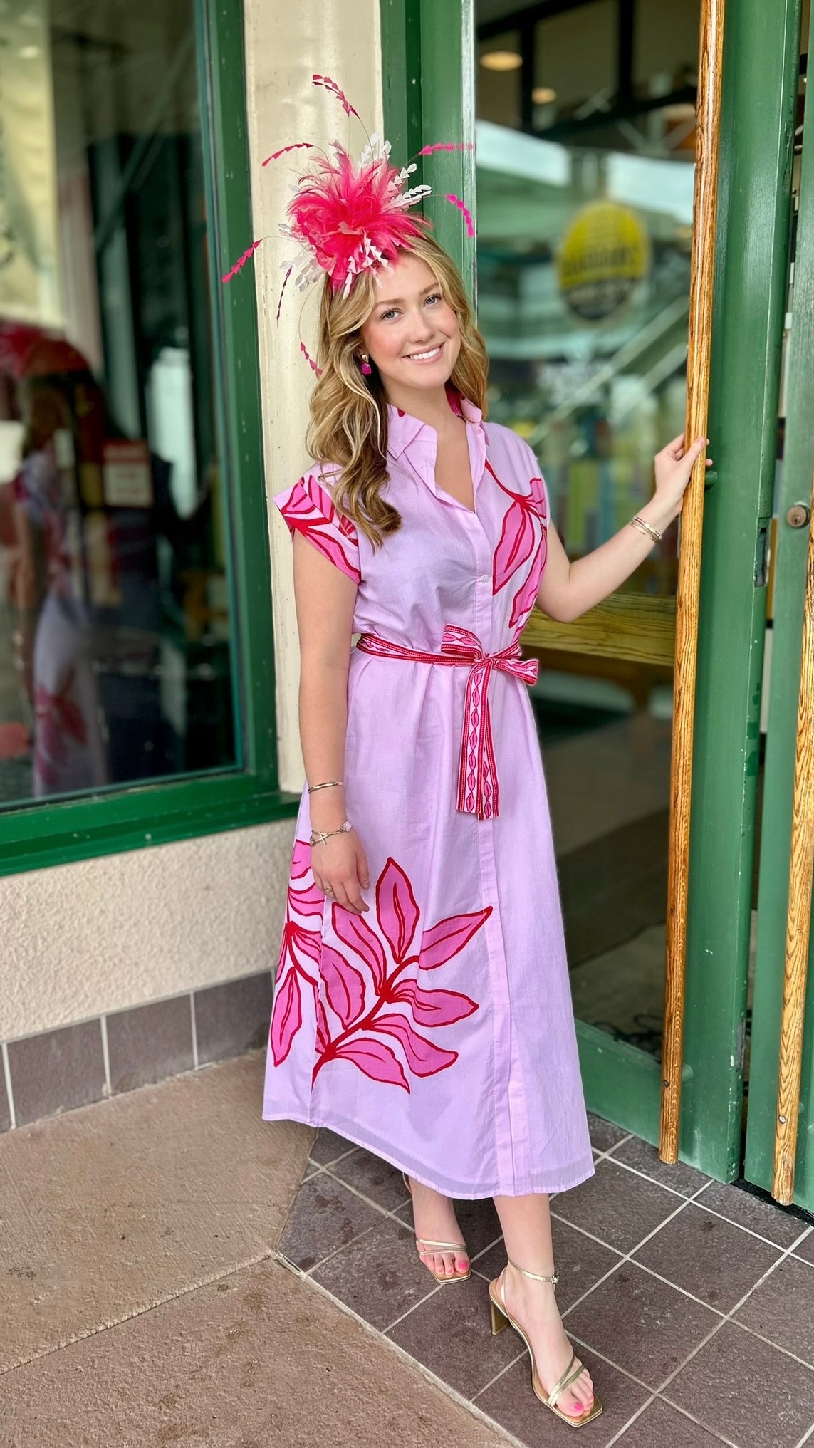 Paige Dress - Pink Elephant