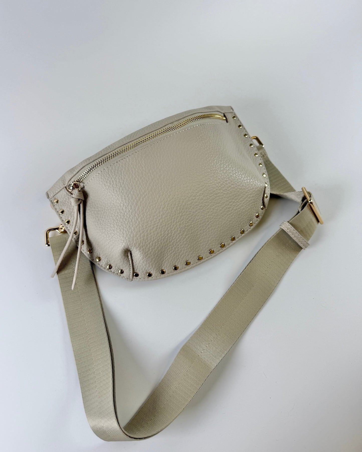 Fanny Pack with Studs - Ivory