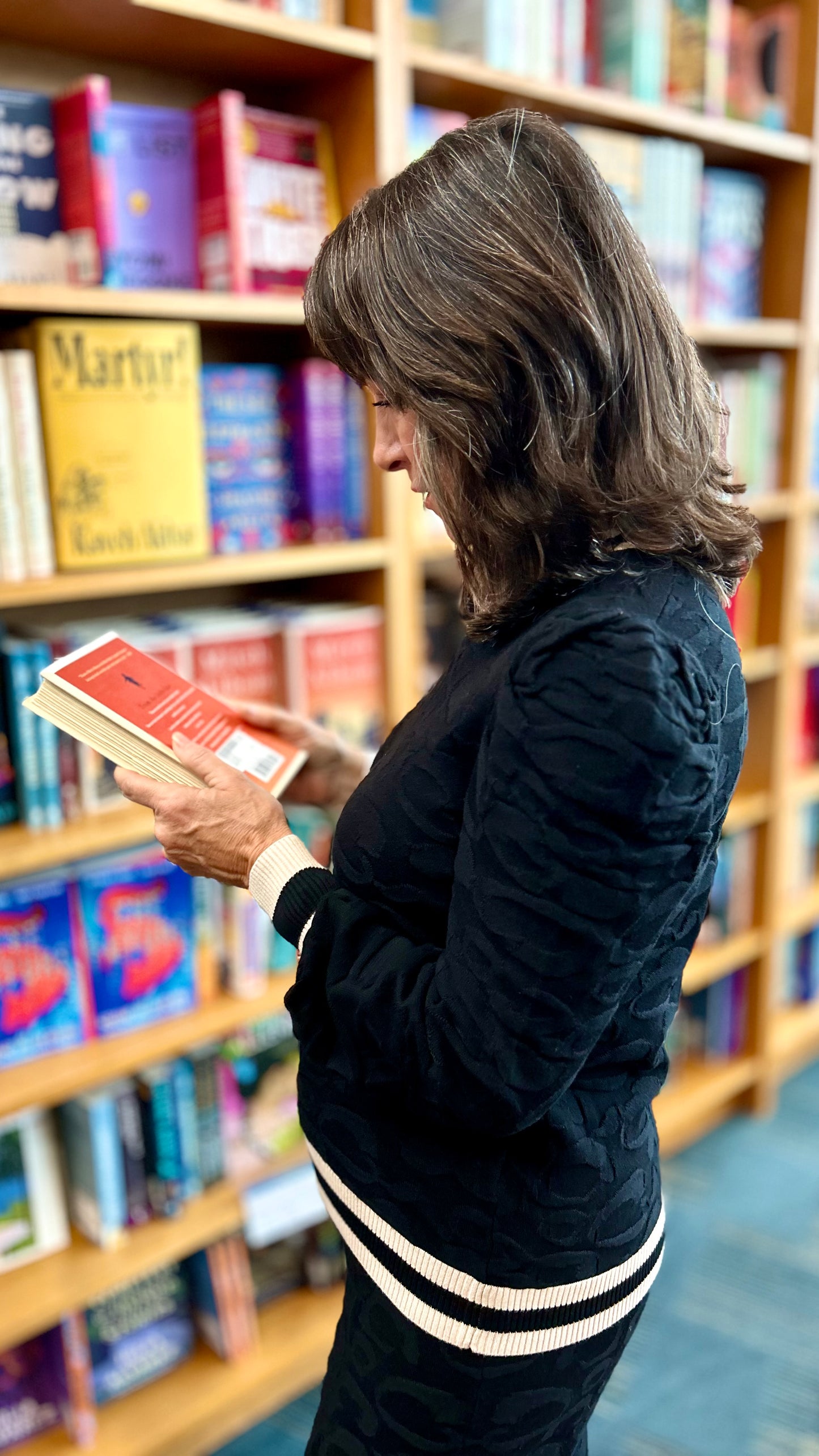 Emily McCarthy Julia Knit Cheetah Sweater - Black