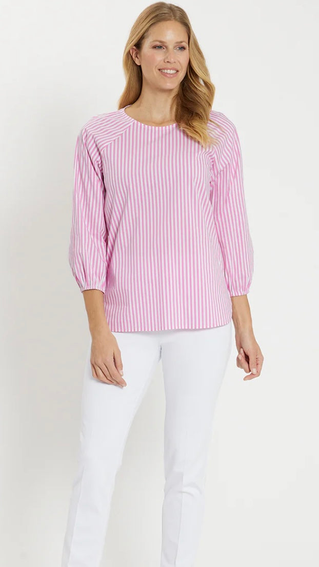 Jude Connally Rosaline Cotton Stripes Top
