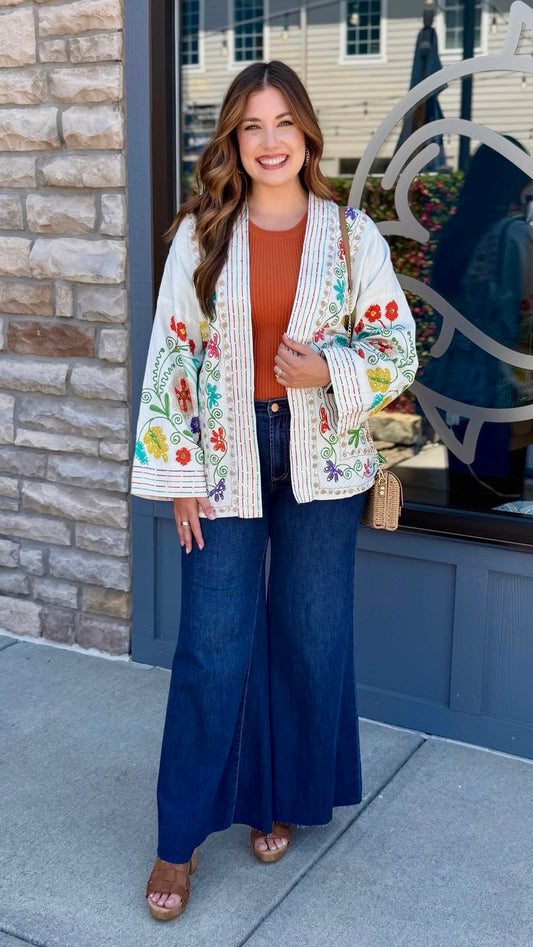 Shelly Bright Kimono Top