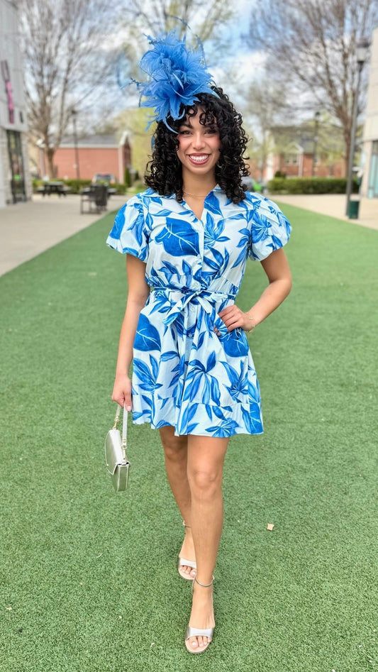 Sofia Nelda Dress - Banana Blue
