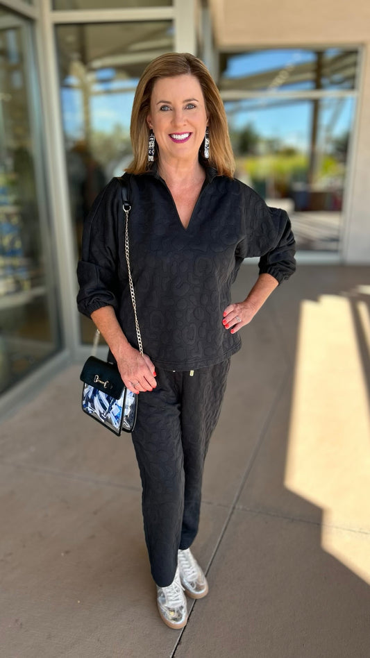 Joy Jogger - Jet Black Cheetah
