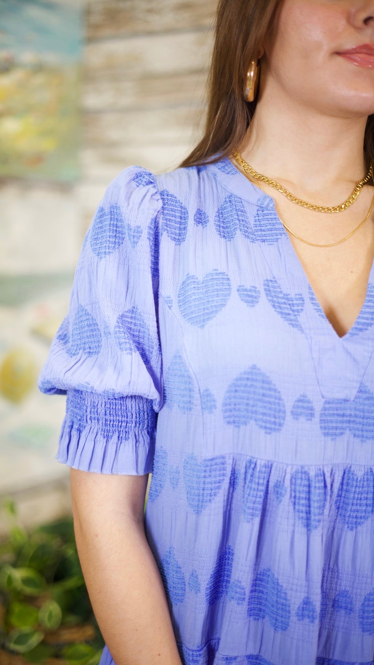 Chloe Tiered Dress - Periwinkle