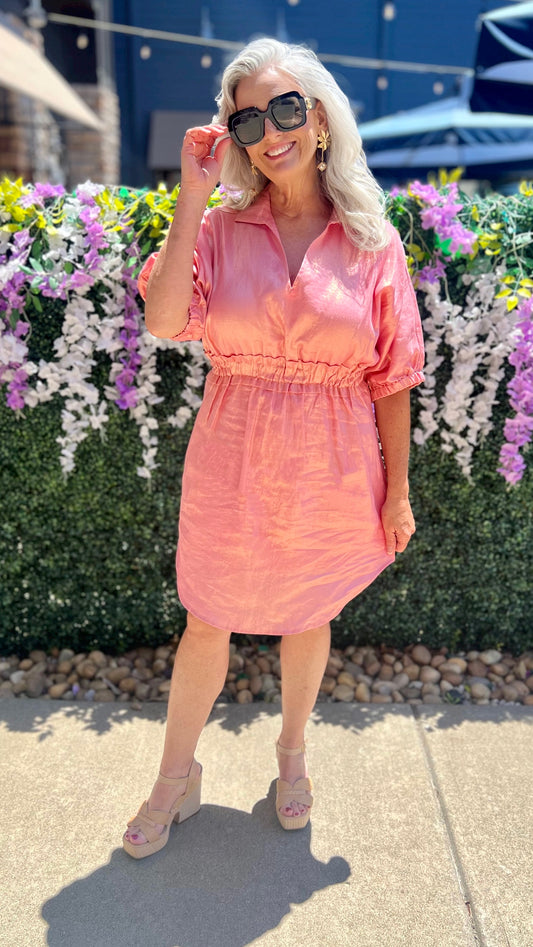 Emily McCarthy Palmer Dress - Conch