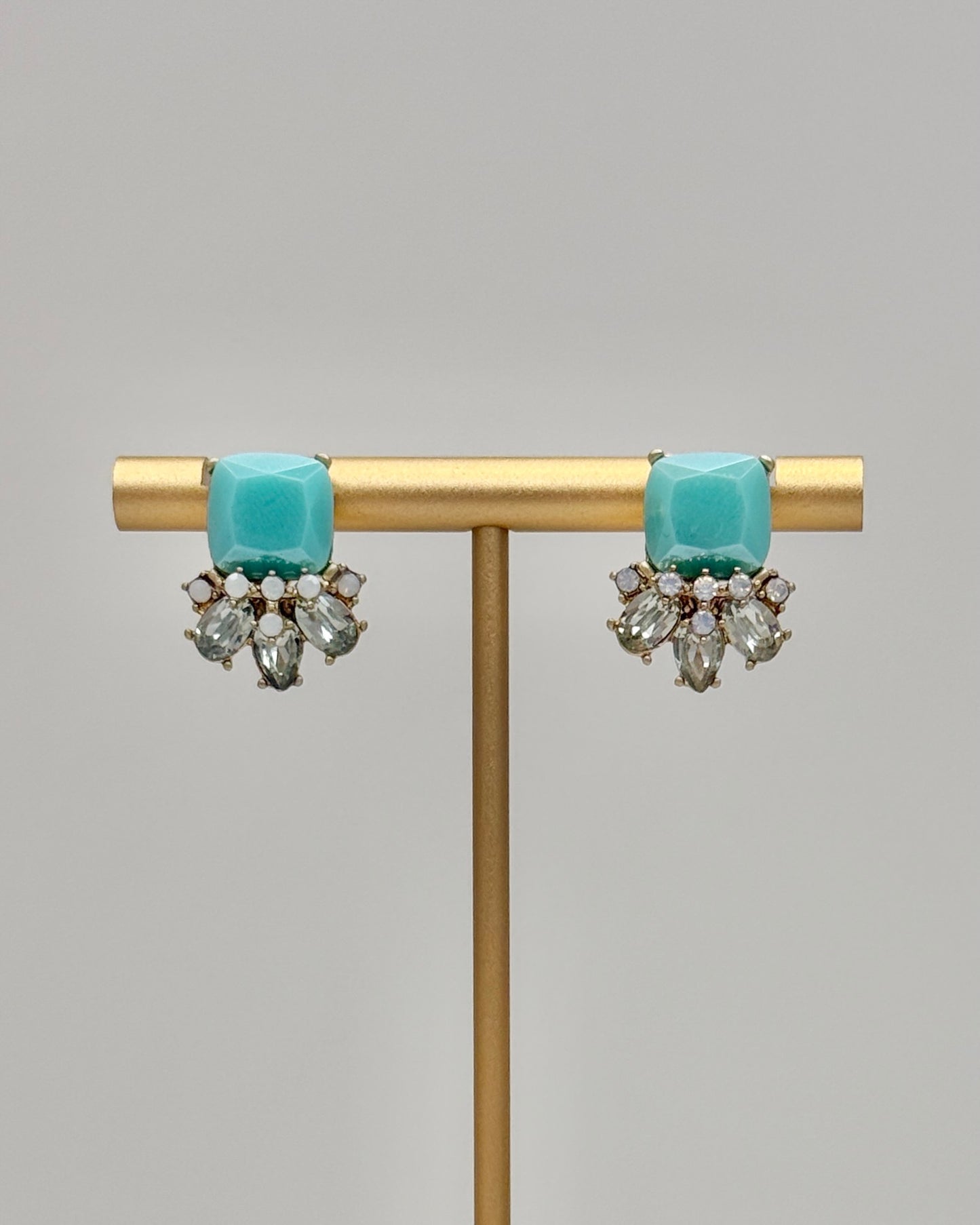 Flower Crown Turquoise Earrings