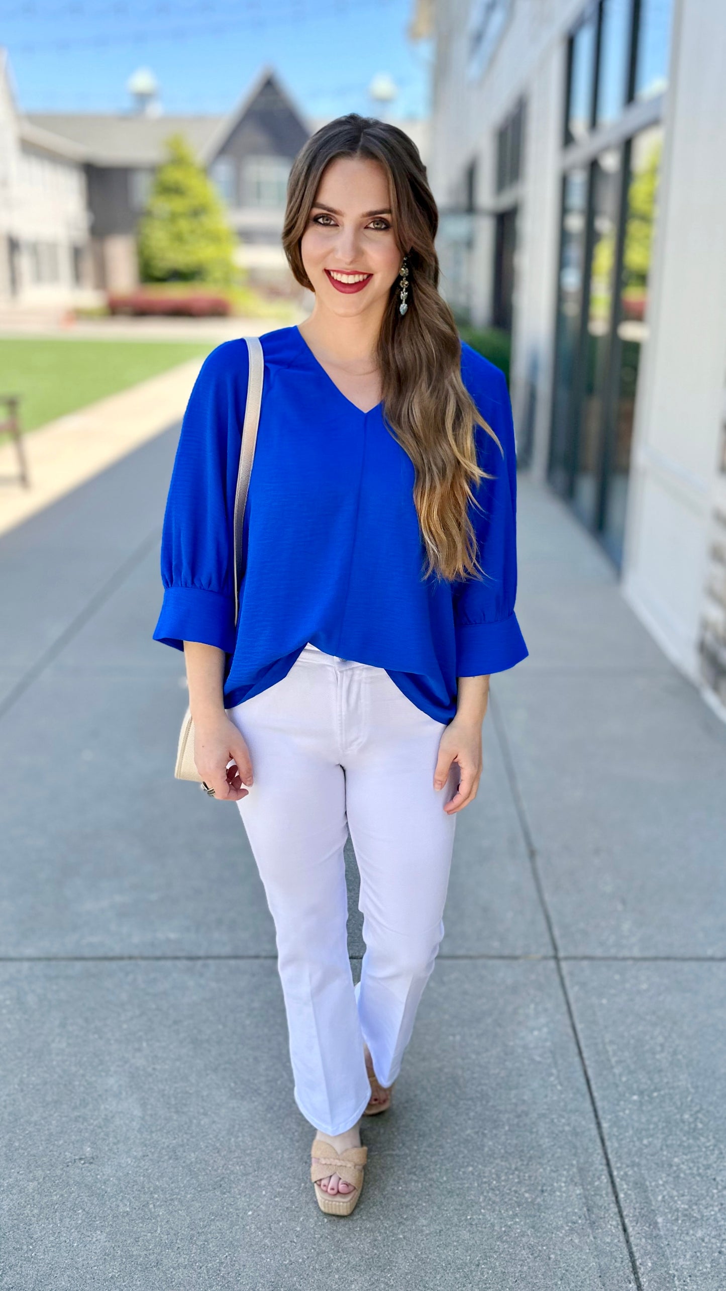 Regina Royal 3/4 Sleeve Top