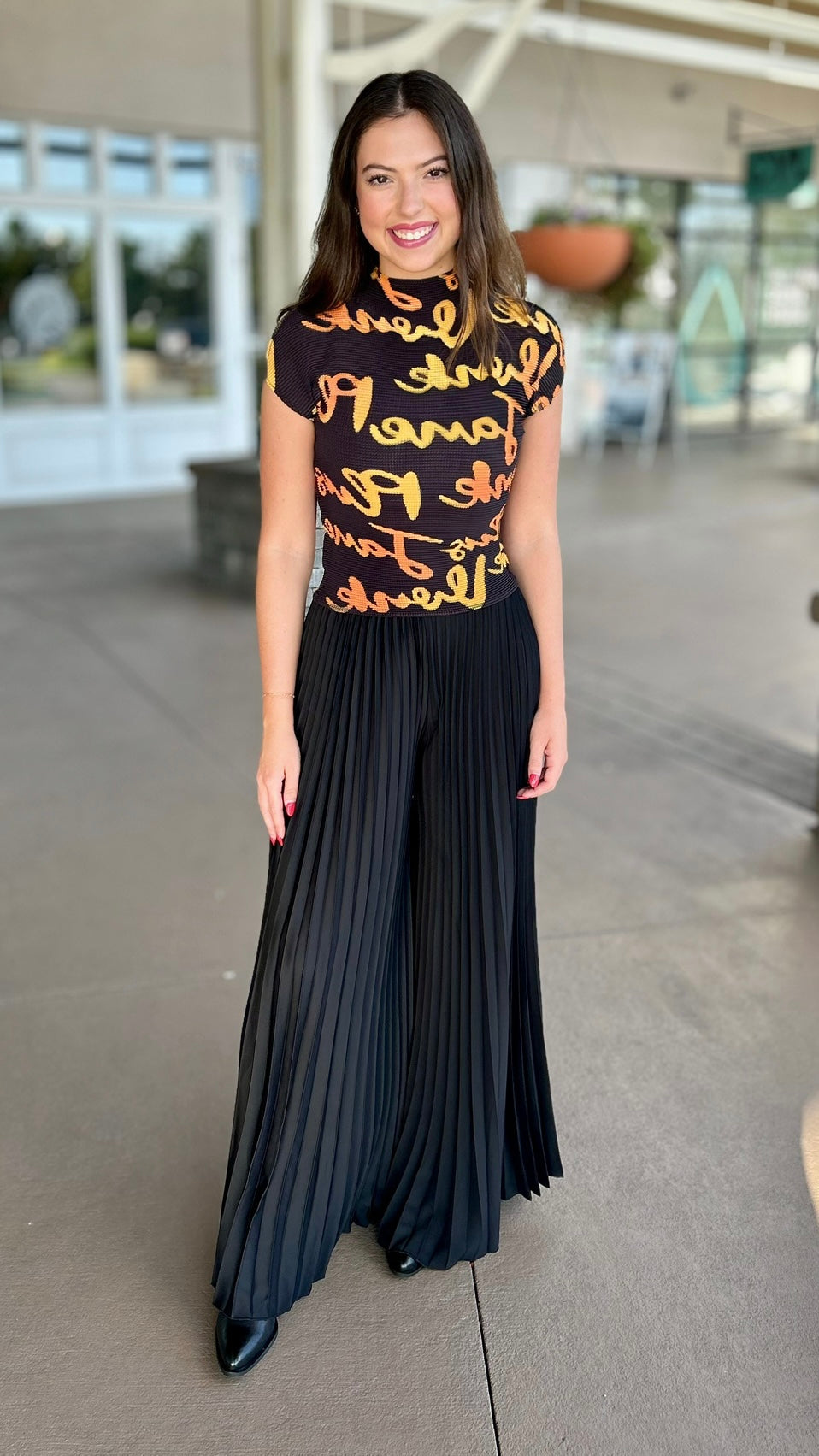 Jane Graffiti Stretch Top