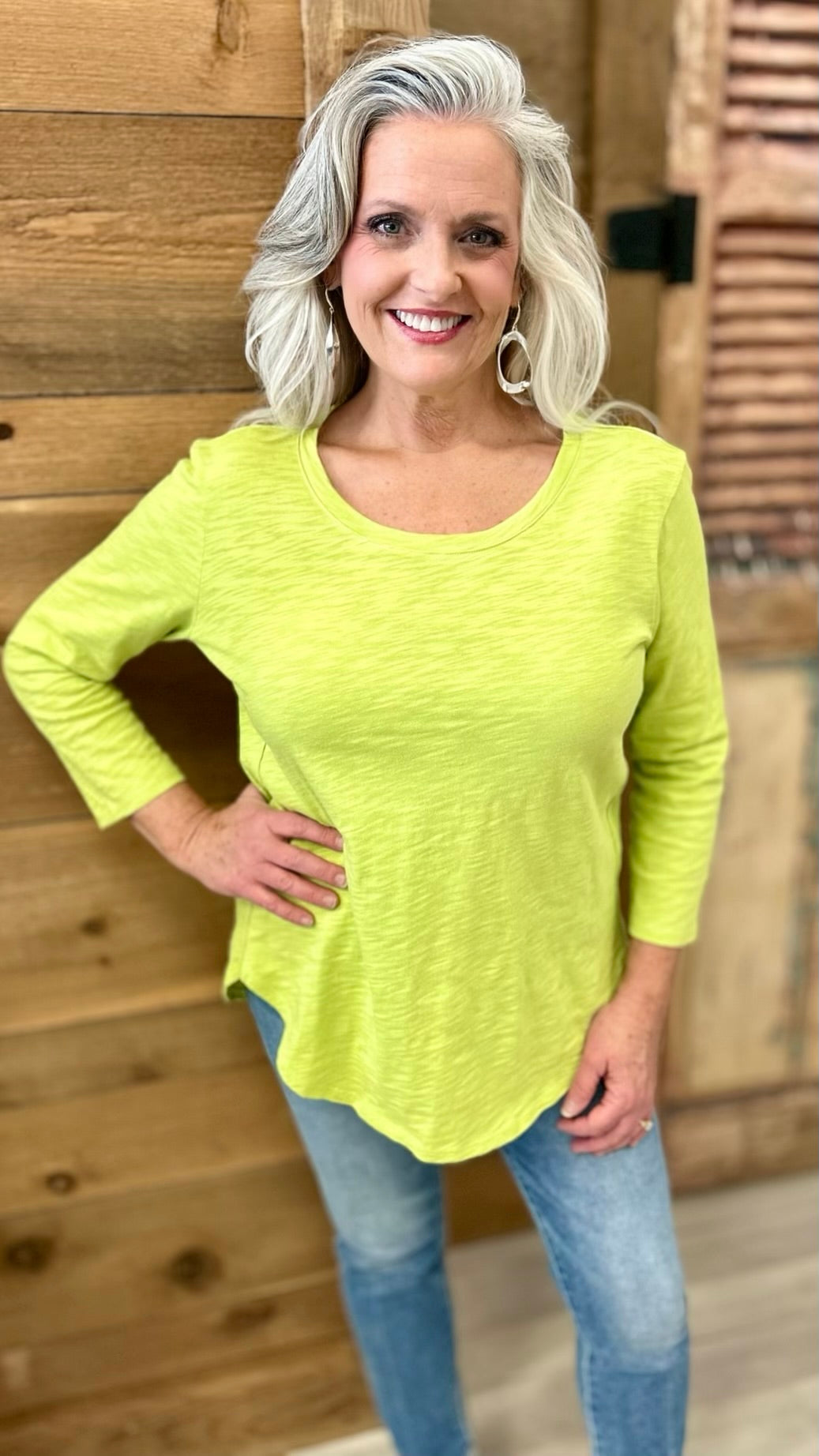 Habitat Cotton Slub Hi Lo TShirt - Daiquiri